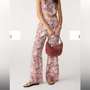 ba&sh silk wide leg pants size small